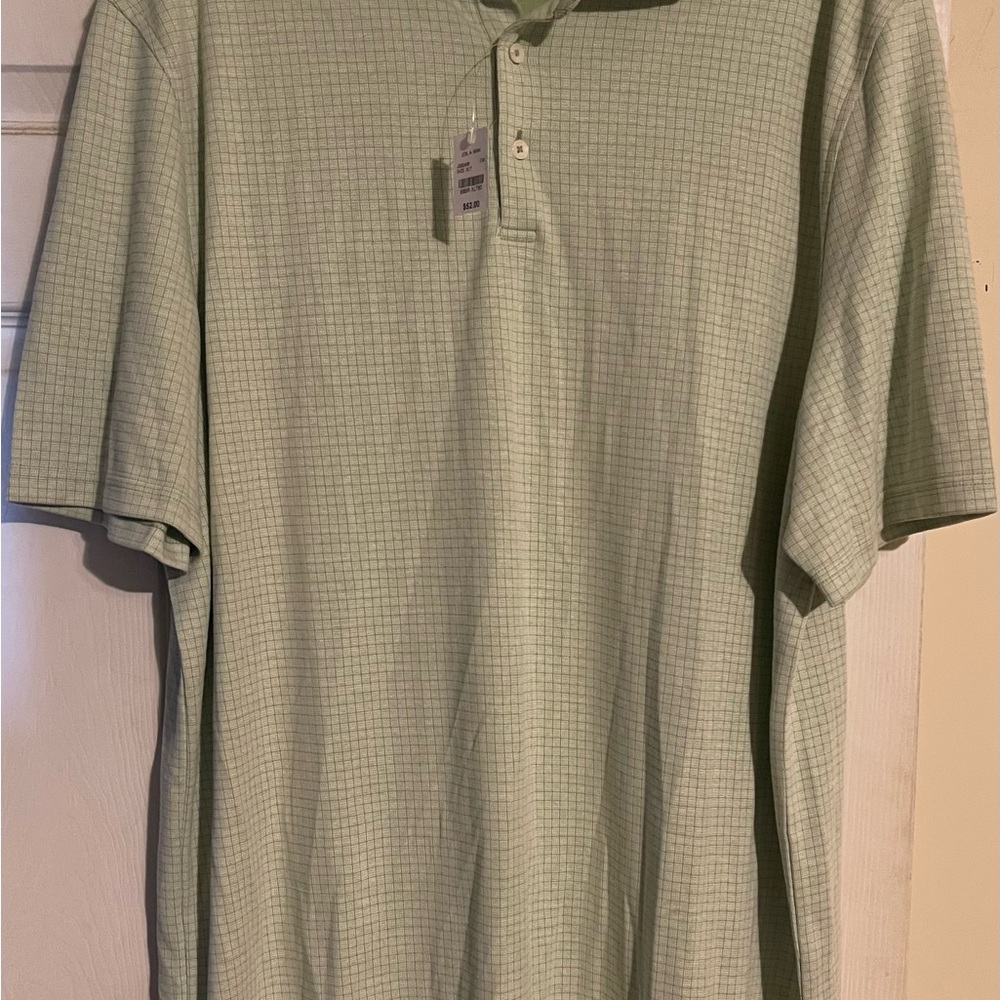 Jos. A. Bank Green Polo Shirt Lightweight Casual